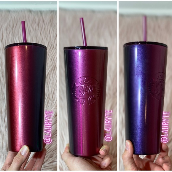 Starbucks Other - Starbucks Holiday Berry Purple Ombre Stainless